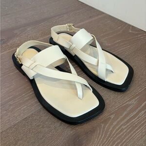 A.Emery Elegant Remi Sandals in Cream, Women’s, Size 41